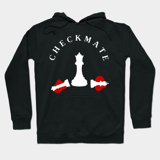 Queen's CheckMate Hoodie by Love Ocean Design